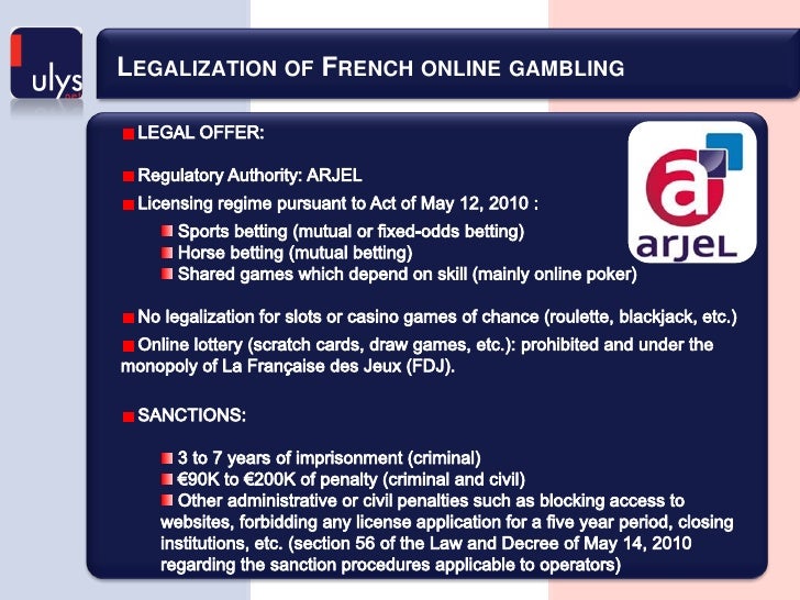 French online gambling licenses best casino free play las vegas